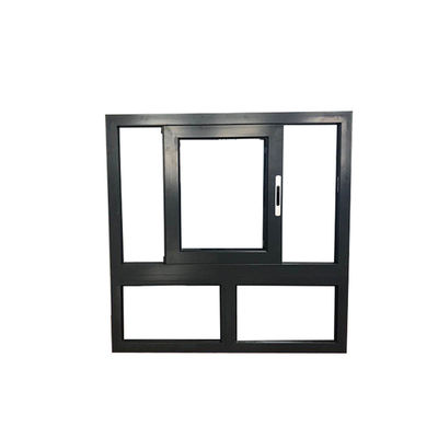 Ventana corredera de aluminio de doble acristalamiento de la serie 77 con apertura horizontal y materiales