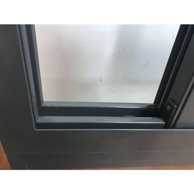 Ventana corredera de aluminio de doble acristalamiento de la serie 77 con apertura horizontal y materiales
