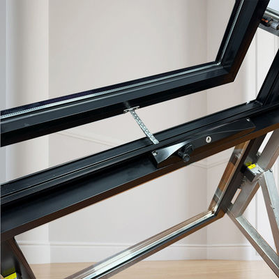 Janela de aluminio ciego con persiana incorporada