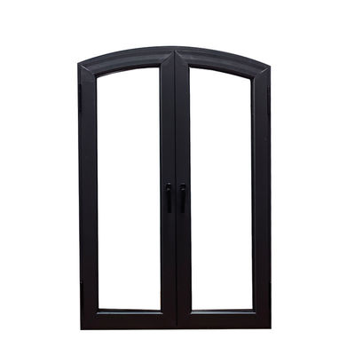 / Alemania/Italia Hardware Metal Profile Ventana de arco en blanco y negro para la construcción