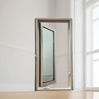 Ventanas de doble acristalamiento de diseño moderno con aletas de clavos y protección ambiental al 100%