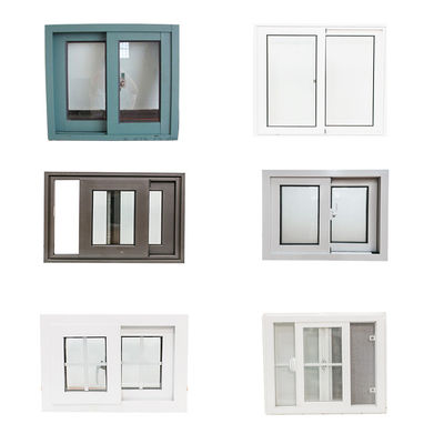 Grill de ventanas de doble acristalamiento de Upvc deslizante en la integración de vidrio para un mantenimiento fácil