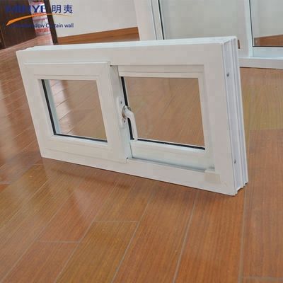 Grill de ventanas de doble acristalamiento de Upvc deslizante en la integración de vidrio para un mantenimiento fácil