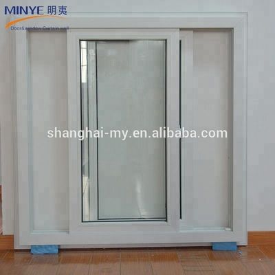 Grill de ventanas de doble acristalamiento de Upvc deslizante en la integración de vidrio para un mantenimiento fácil