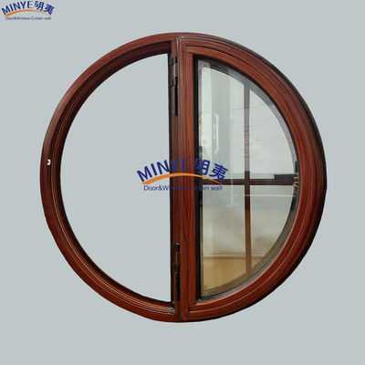 Diseño moderno de la ventana de revestimiento redonda de aluminio con colores personalizados y buen sellado