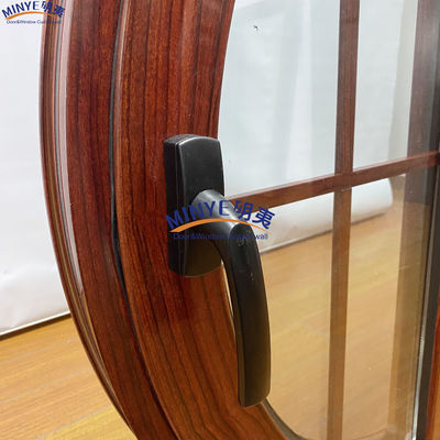 Diseño moderno de la ventana de revestimiento redonda de aluminio con colores personalizados y buen sellado