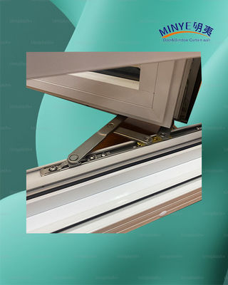 Ventana de aluminio con buena resistencia al viento y vidrio doble