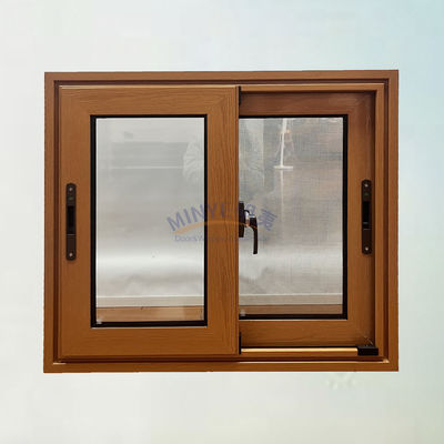 Alta resistencia y buena resistencia al viento Ventana corredera de aluminio con diseño personalizado
