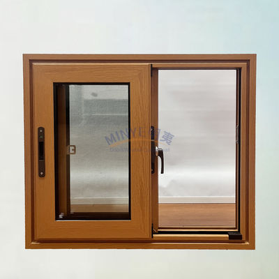 Alta resistencia y buena resistencia al viento Ventana corredera de aluminio con diseño personalizado