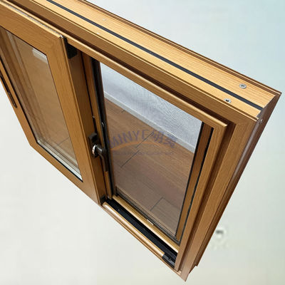 Alta resistencia y buena resistencia al viento Ventana corredera de aluminio con diseño personalizado