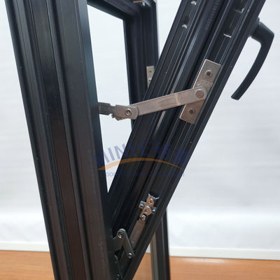 Ventana de toldo de aluminio con revestimiento en polvo chino de alta resistencia con diseño personalizado