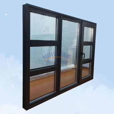 Hardware de aluminio chino superior con ventana de giro con colores personalizados y diseño moderno