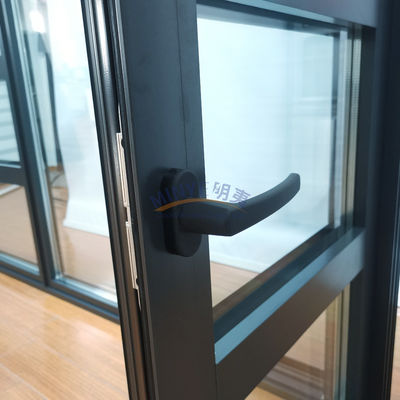 Hardware de aluminio chino superior con ventana de giro con colores personalizados y diseño moderno