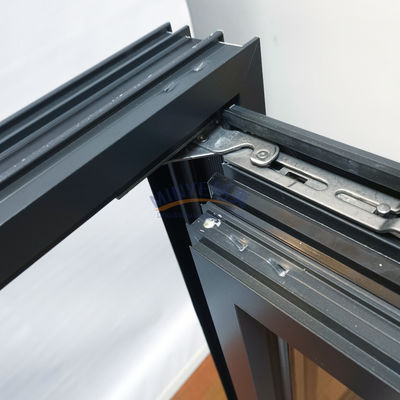 Hardware de aluminio chino superior con ventana de giro con colores personalizados y diseño moderno