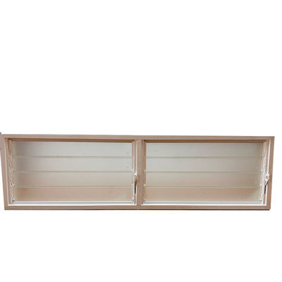 Ventana de persiana de vidrio de aluminio de diseño moderno para resistencia a la corrosión y alta resistencia