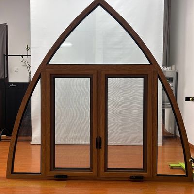 Buena sellado Europa estilo ventana de revestimiento con aislamiento térmico y tamaño personalizado