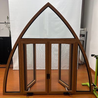 Buena sellado Europa estilo ventana de revestimiento con aislamiento térmico y tamaño personalizado