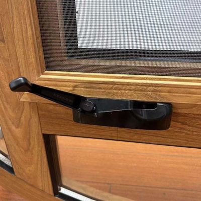 Ventana de aluminio de marco redondo con aislamiento acústico y banda de sellado de goma EPDM