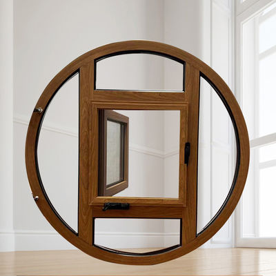 Ventana de aluminio de revestimiento de diseño moderno con buen sellado y alta resistencia
