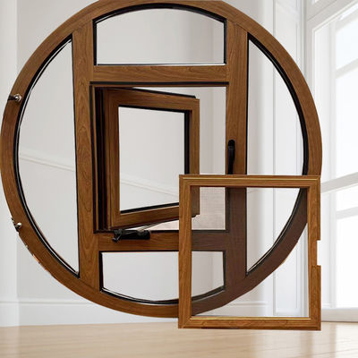 Ventana de aluminio de revestimiento de diseño moderno con buen sellado y alta resistencia