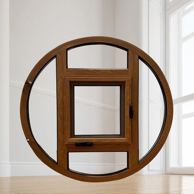 Cuadro de aleación de aluminio ventana de revestimiento decorativo redonda para resistencia al viento y opción de diseño