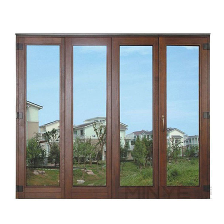 Puertas de vidrio plegable de aluminio decorativo con banda de goma EPDM y vidrio de 5 mm 12A 5 mm