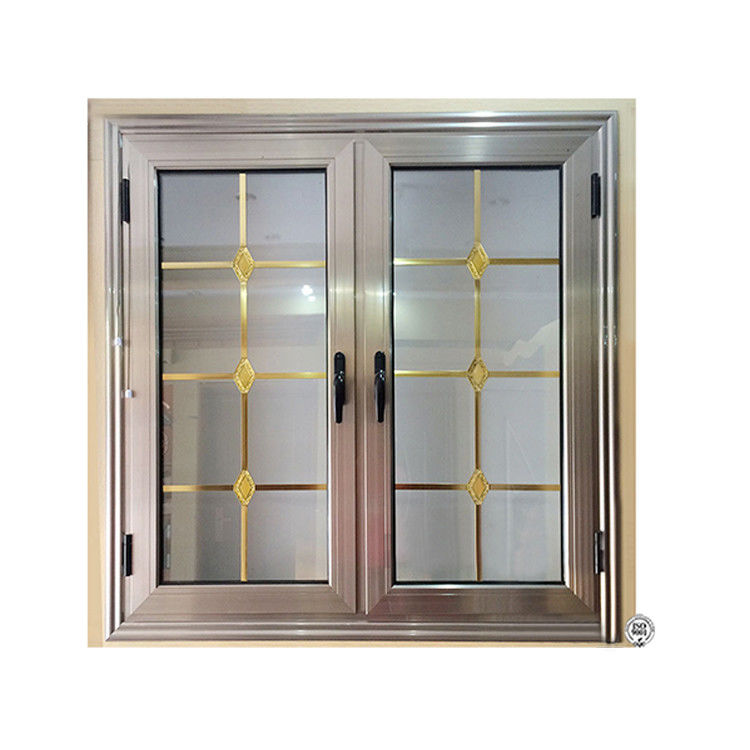 Tipo de ventana circular Ventana de revestimiento de aluminio con parrillas aislante térmico e impermeable