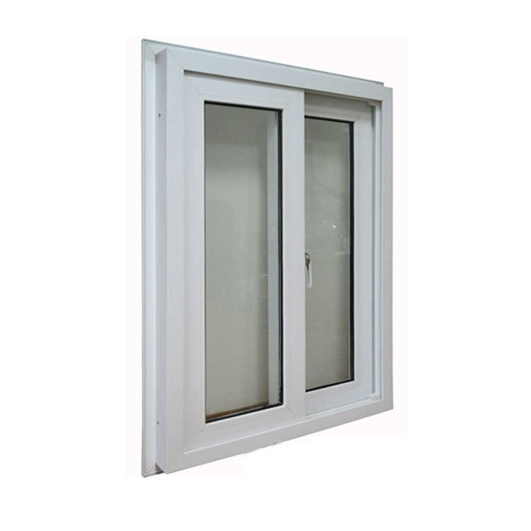 Ventana de imagen de acero plástico PVC de diseño de refuerzo de acero de 1,2 mm Vinyl Ventana fija