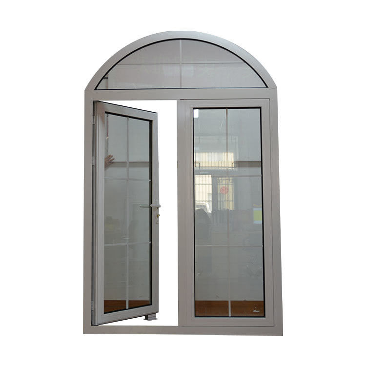 Tamaño personalizado Arco Interior Puerta de baño de acero inoxidable con vidrio de templado