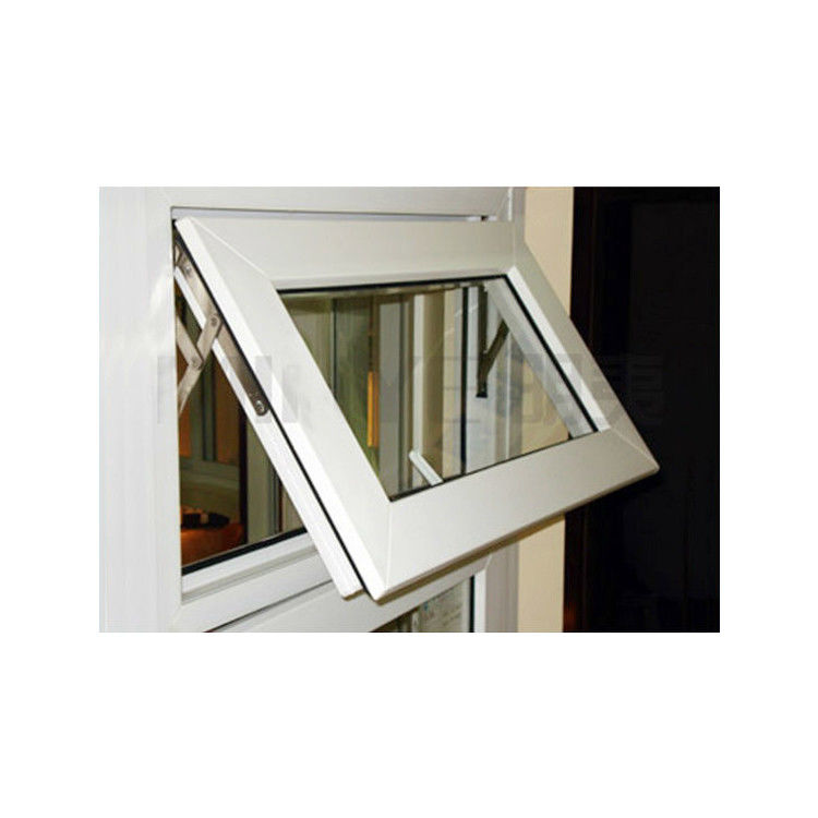 Ventanas y puertas de vinilo americano de color blanco asequible con material de marco de plástico