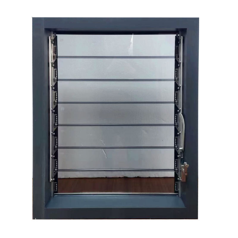 Colores personalizados Exterior Las persianas de aluminio Ventana Persiana de vidrio Cuchilla Manual Ventanas