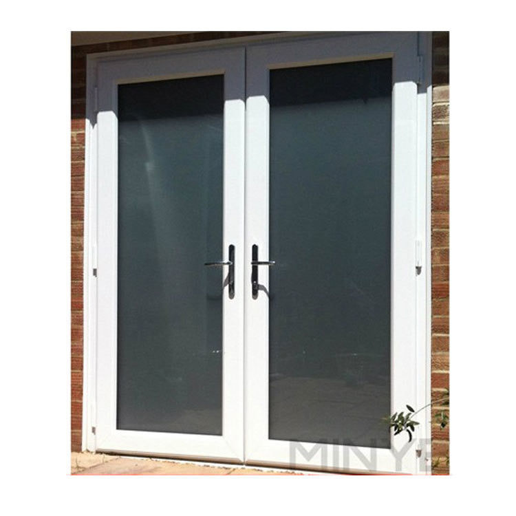 Puertas francesas exteriores con superficie terminada y puerta de aluminio bien sellada