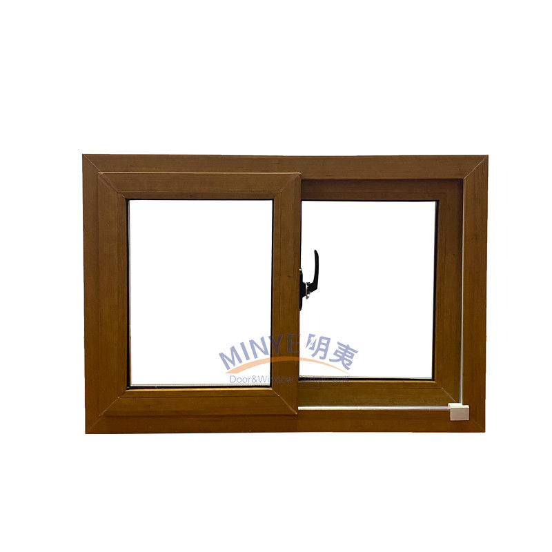 Ventanas deslizantes de UPVC personalizables con patrón de apertura horizontal y selección de color