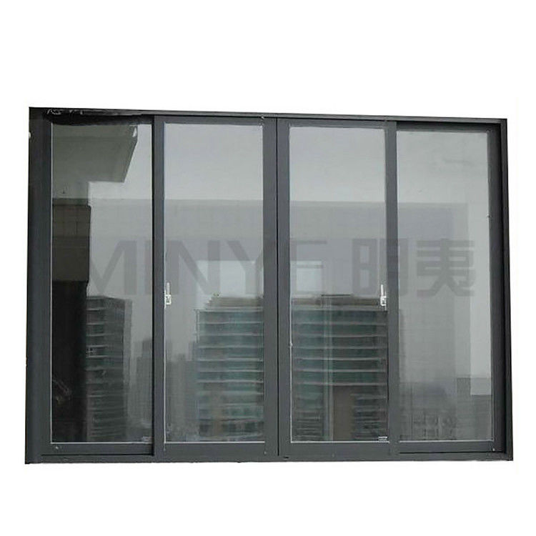 Alemania Puerta de mano Australia Estándar de doble acristalamiento grandes ventanas plegables y puertas