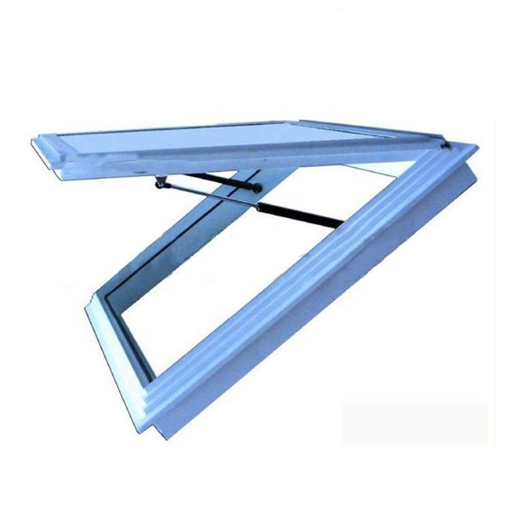China Hardware superior de vidrio de doble acristalamiento de aluminio techo ventana superior para el apartamento de energía