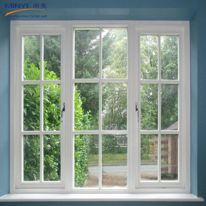Ventana de doble vidrio de tamaño personalizado con revestimiento de PVC para aislamiento térmico y acústico