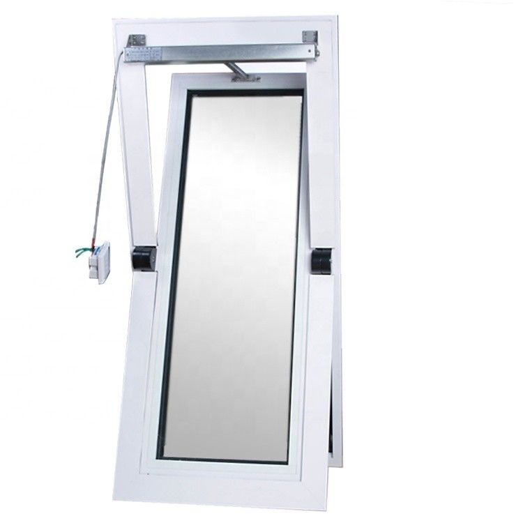 Cristales templados de aleación de aluminio decorativo con centro de pivote, casco inclinado y ventana giratoria