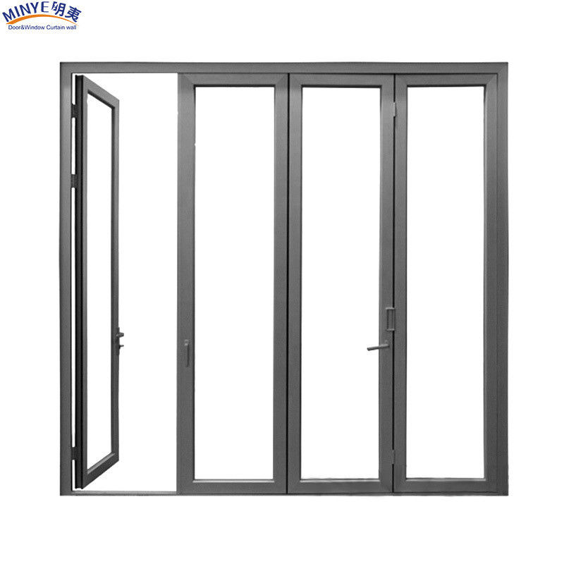 Puerta de vidrio doble plegable que ahorra energía La solución perfecta para la decoración moderna del hogar