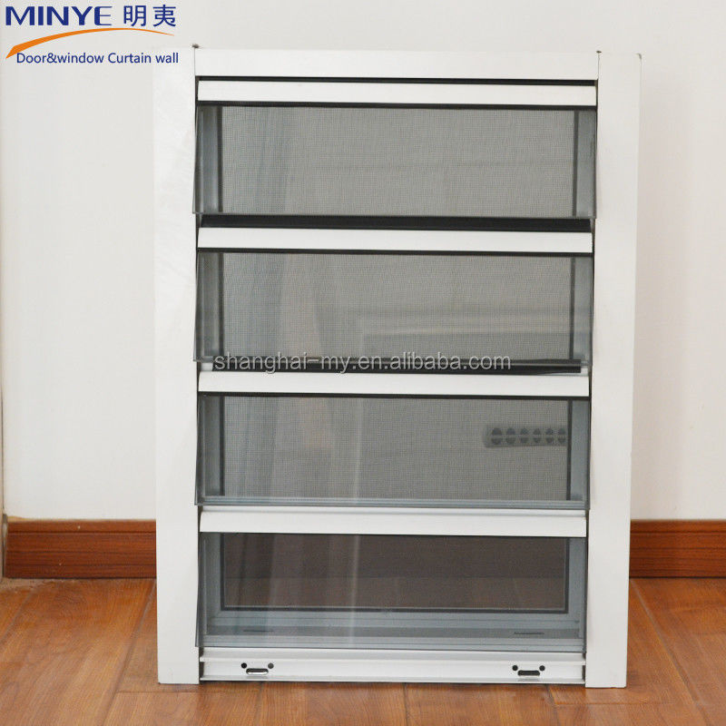 Cortinas de vidrio de aluminio de color personalizado con pantalla de mosca y material principal de aluminio