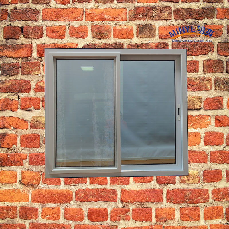 Ventana corredera moderna de UPVC con vidrio de doble color y hardware alemán