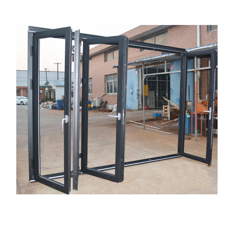 Puertas giratorias hechas de aleación de aluminio Puertas de vidrio de doble acero para propiedades comerciales