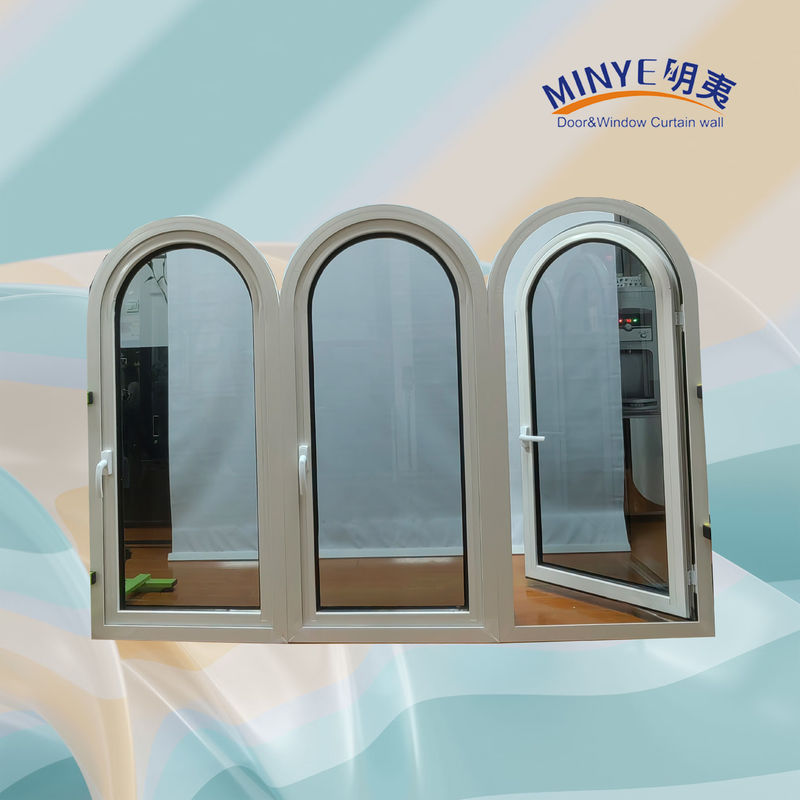 Ventana de revestimiento de UPVC de diseño moderno con buena resistencia a la corrosión y alta resistencia