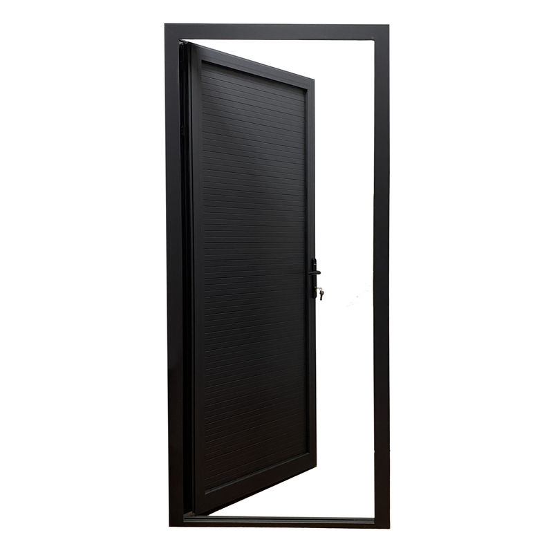 Puerta de cristal de aluminio con doble cristal