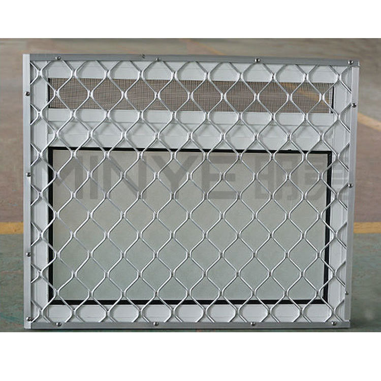Ventana de la rejilla de seguridad de aluminio de malla de alambre de metal antirrobo para la competencia de Ect