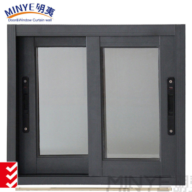 Ventana corredera de balcón de aleación de aluminio con perfil de color personalizado