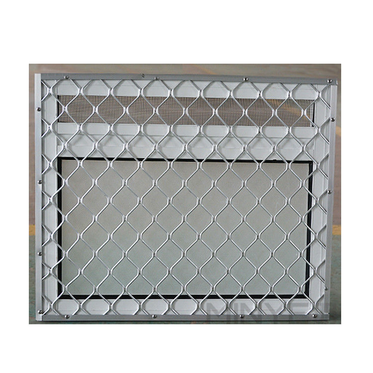 Material de seguridad de aluminio de aleación de vidrio de baja resistencia y pantalla de malla de alambre