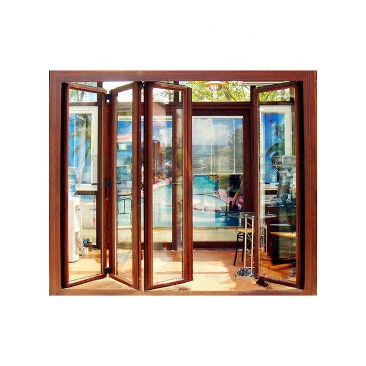 Experimenta el superior de la maquinaria alemana con una puerta plegable de aluminio que ahorra energía