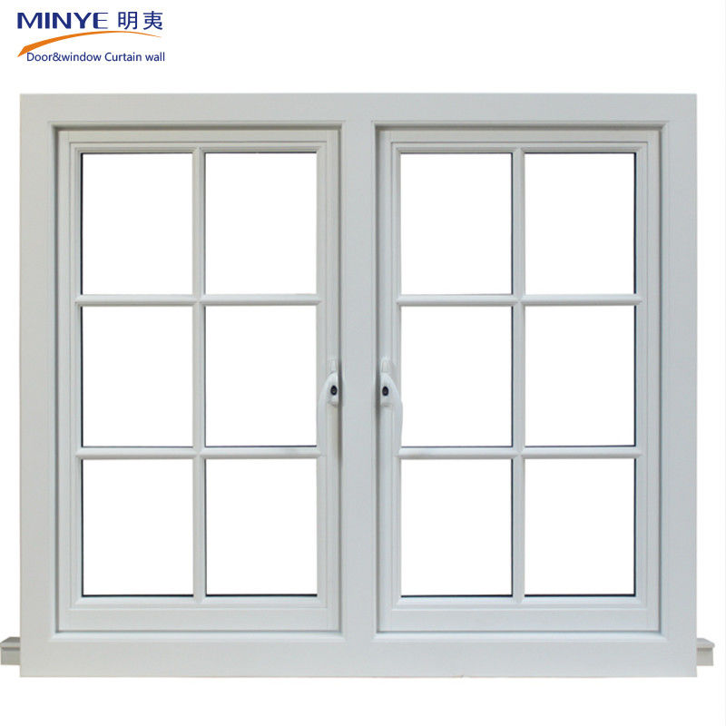1.4mm espesor de perfil Anodizado Diseño de parrilla de ventana de hierro moderno para ventanas de aluminio abiertas
