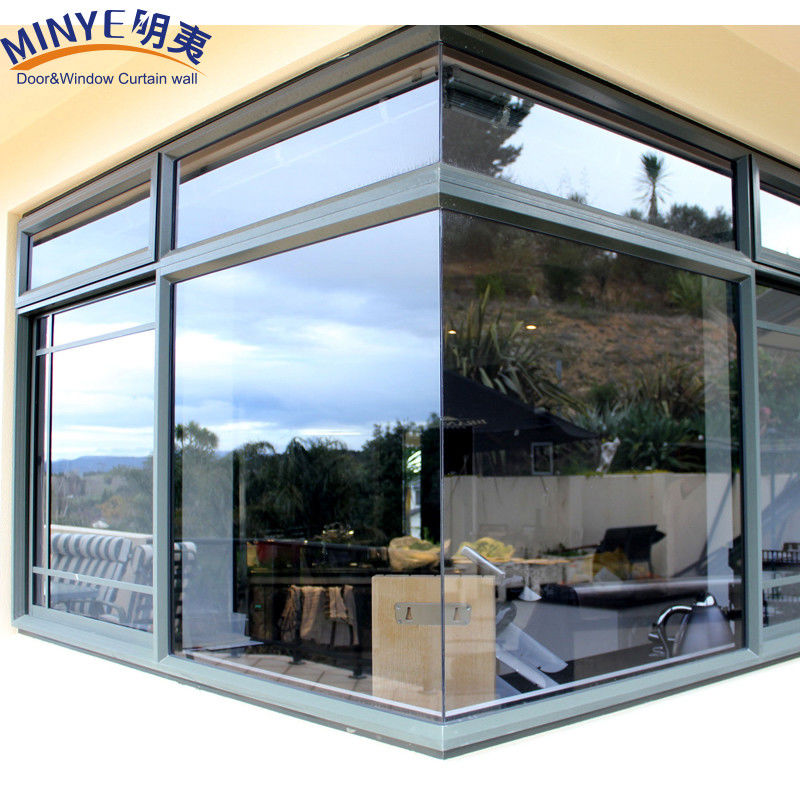 Cuadro de aleación de aluminio sin costuras Ventanas de esquina reforzadas para un diseño moderno y elegante