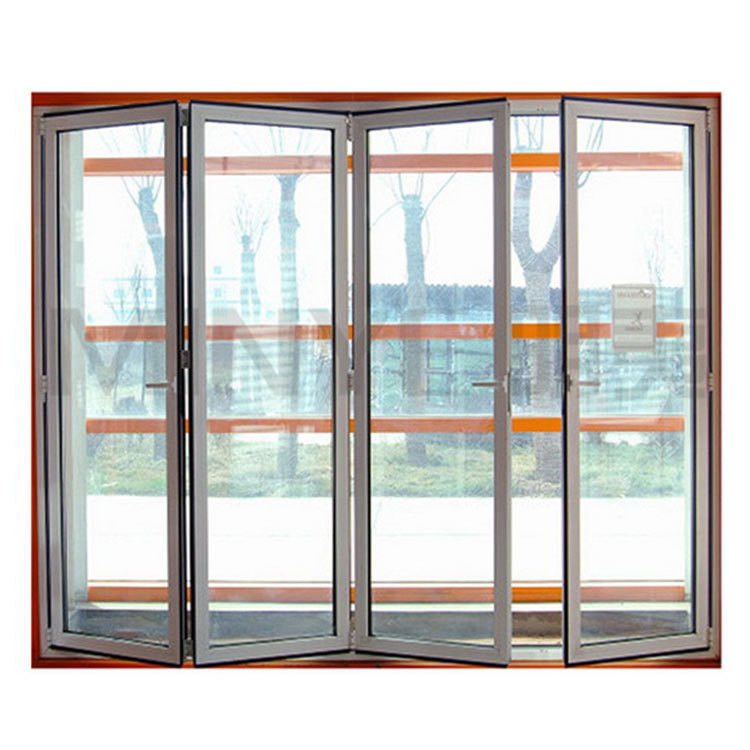 América sellando puertas plegables de aluminio de silicio YKK para un rendimiento duradero